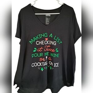 NWT Celebrate together xmas tee size XXL